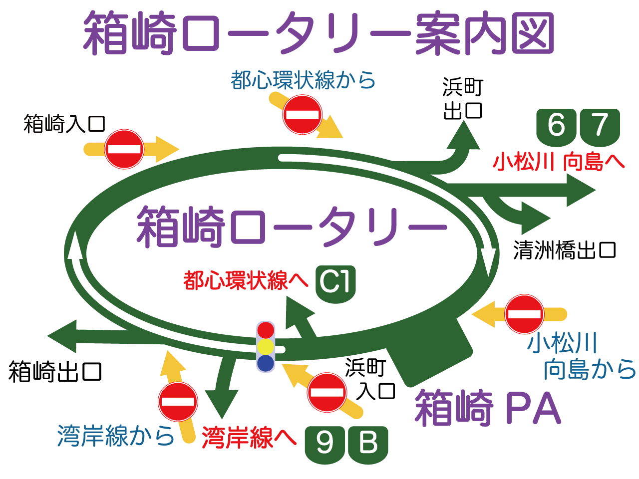箱崎ロータリー案内図