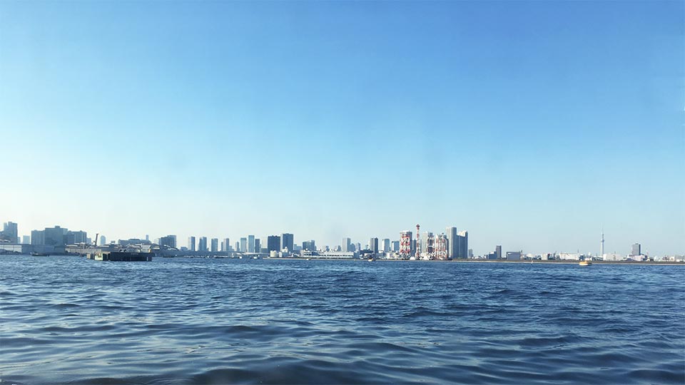 東京水辺ライン船から見た風景