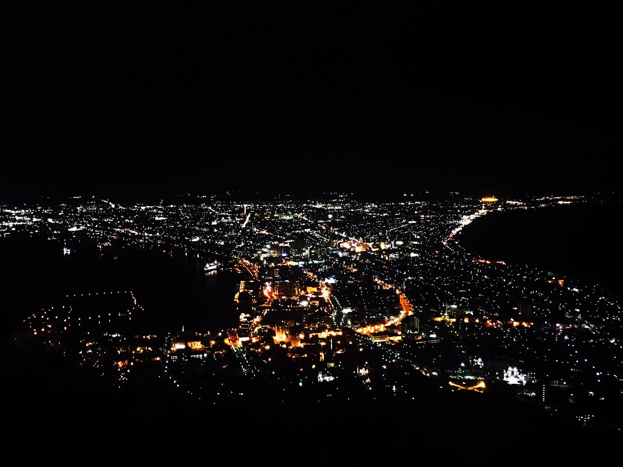 函館山ロープウェイ頂上函館夜景