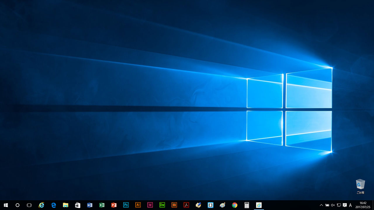 Windows10_標準時タスクバー